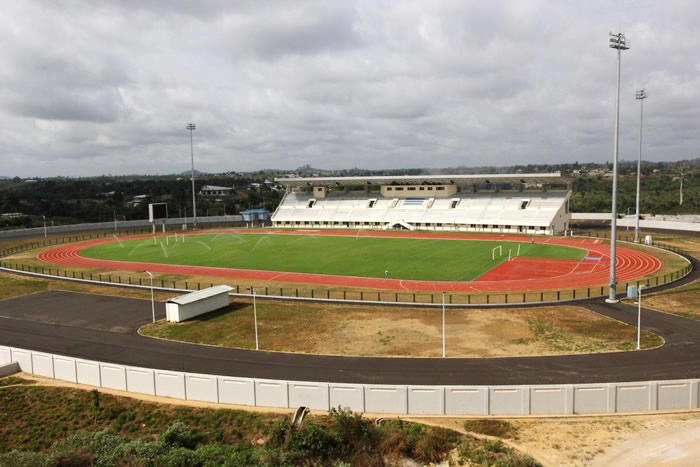 Beta Three in Bo Stadium in Sierra Leone
