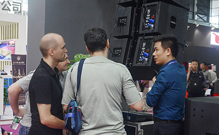 Beta Three's new active line arrays are popular at Prolight + sound Shanghai 2017